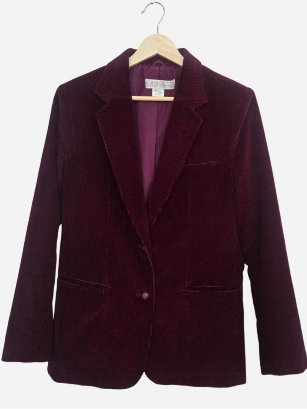 Vintage B.J. Barrett Corduroy blazer M
